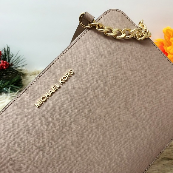 NWT Michael Kors Jet Set Item Crossbody Bag Fawn - Picture 4 of 8